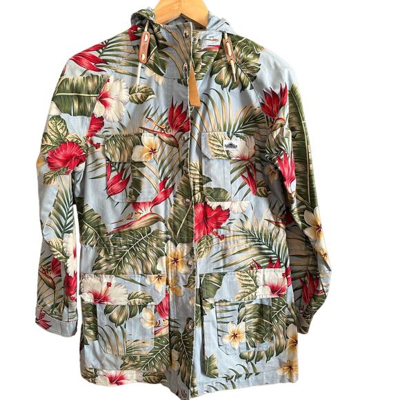 PENFIELD |  Palm Print Mountain Jacket Blue Barn Coat, Gorpcore- Women's Size S - Picture 1 of 7